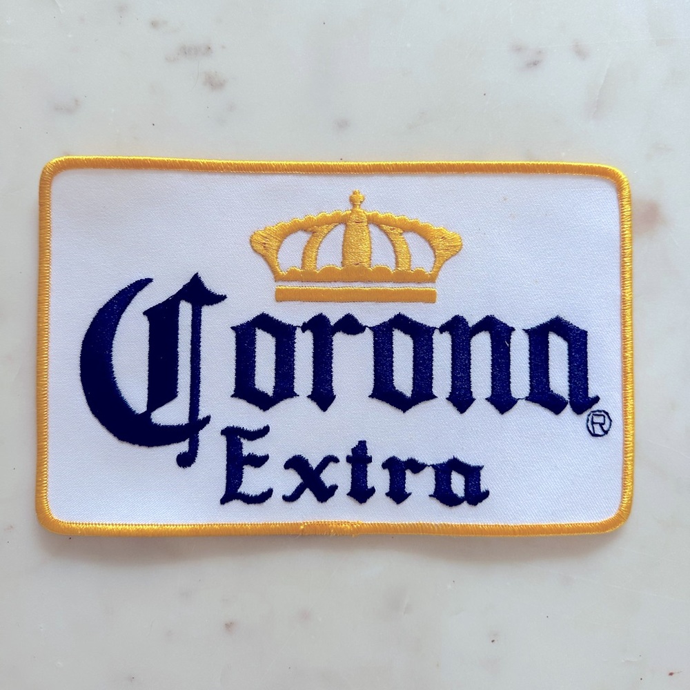 Corona Extra Beer Vintage 70s 80s Embroidered Patch 5”x8” New